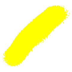 Yellow Diagonal Brush Stroke isolated on a transparent background white abstract