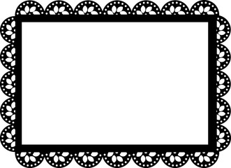 Obraz premium 레이스 모양 프레임