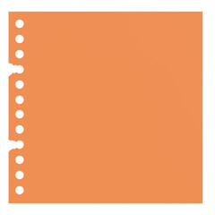 3D notepad. Sticky note. 3D illustration.