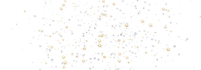 Sparkling festive background with gold and silver stars. Perfect for holidays.