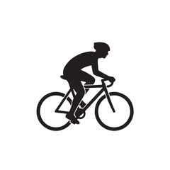 Cyclist silhouette