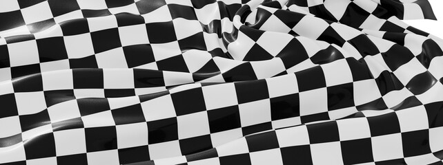 Fototapeta premium High-resolution image of a checkered flag, perfect for backgrounds, designs, and racing themes.