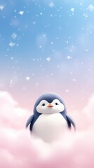 Obraz premium Penguin dreamy wallpaper outdoors animal nature.