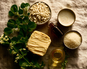 Natural Ingredients for Skin Care, Including Oils and Butters