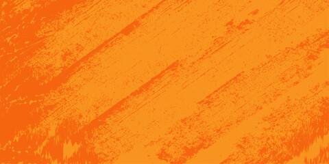 Textured orange and yellow grunge wall background with aged vintage wood grain pattern