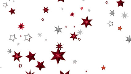 Festive background with red and silver stars. Perfect for holidays, celebrations, and more!
