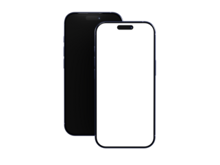 High-quality phone mockup. Perfect for app presentations or website designs.  Clean and modern aesthetic.