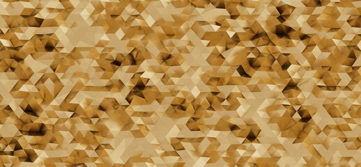 High-resolution abstract background with golden geometric triangles. Ideal for website banners, presentations, and modern designs.