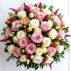 wedding bouquet of roses