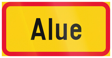 Additional road sign in Finland - Zone