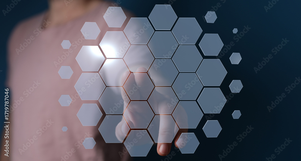 Poster abstract technology background. digital network concept. futuristic interface.