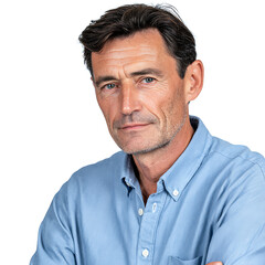 Obraz premium French Middle-Aged Man Professional Portrait