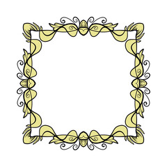 frame with floral ornament
