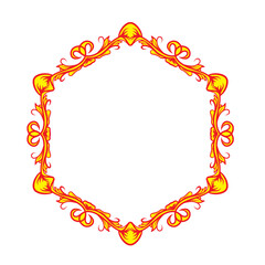 frame made of orange