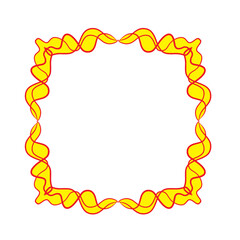 frame made of yellow flowers