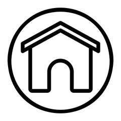 home page line icon