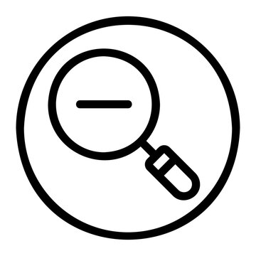 Fototapeta zoom out line icon