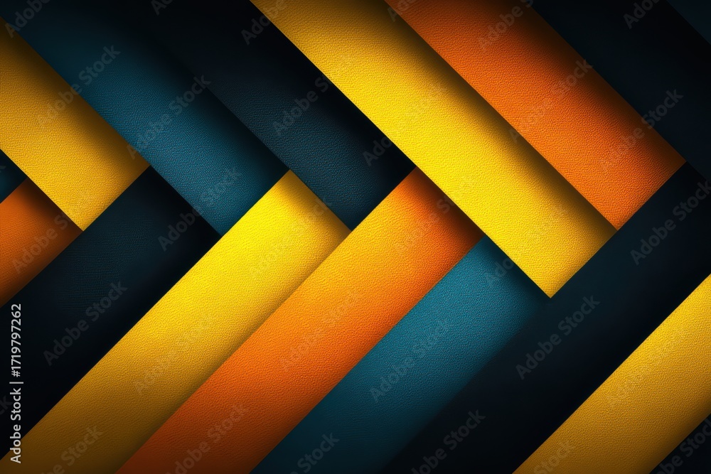 Poster abstract overlapping colorful layers creating a geometric textured background