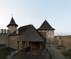 Ukraine, Chernivtsi Oblast, Khotyn Fortress on a sunny spring day