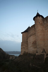 Ukraine, Chernivtsi Oblast, Khotyn Fortress on a sunny spring day