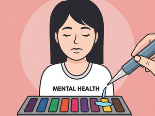 Mental Health Vector Icon - Brain, Emotional Wellness and Stability