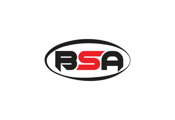 BSA Abstract Modern Lettermark Logo Design.
