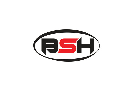 BSH Abstract Modern Lettermark Logo Design.