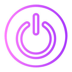 power button gradient icon