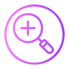 zoom in gradient icon