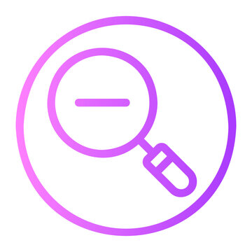 Fototapeta zoom out gradient icon