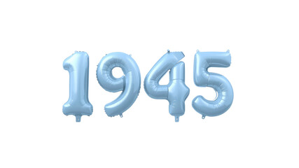 Light Blue Number Balloons 1945