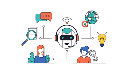 AI chatbots enhance customer service and automate support tasks efficiently.