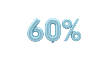 Light Blue 60% Off Balloon Numbers for Sale Promotion