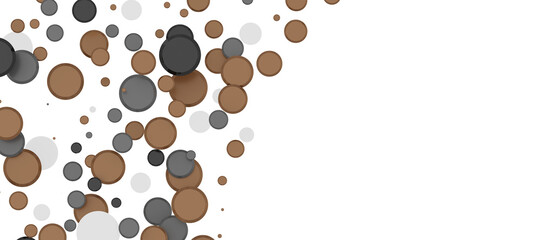 Radiant Festivity: Spectacular 3D Illustration Showcasing Radiating gold Confetti