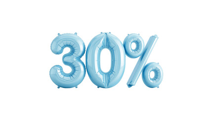 Light Blue 30% Off Balloons for Sale Promotion