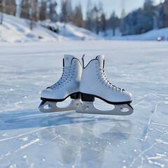white ice skates