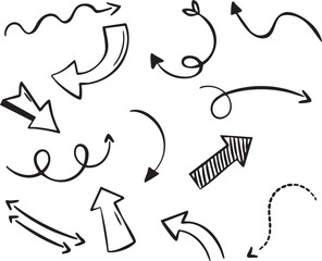 Collection of Doodle Arrows and Cursors