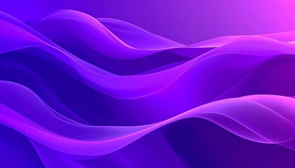 Obraz premium A vibrant abstract design featuring flowing, wavy lines in gradients of purple and magenta hues. Forms a soft, dynamic visual with a modern appeal