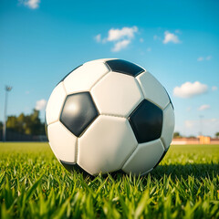 Fototapeta premium Close-up of soccer ball Close-up of soccer ball