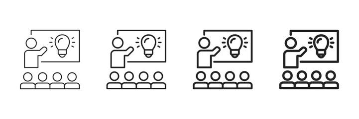 Pitch Icon Set Different Line Style Collection 