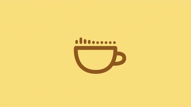 Audio visualizer over a cup animation