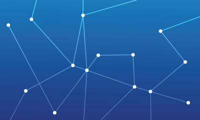 Abstract futuristic molecules technology with line art shapes on dark blue background. Illustration Vector design digital technology concept. vector art&nbsp;illustration