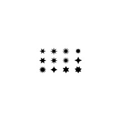 Collection of Vector Star Icons in Various Styles 