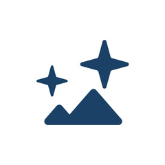 Artificial intelligence icon in flat style