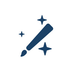 Artificial intelligence icon in flat style