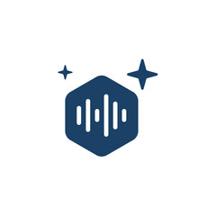 Artificial intelligence icon in flat style