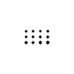 Collection of Vector Star Icons in Various Styles 