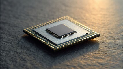 Labeled Chip Out of Stock with Standard Design on Blurred Background