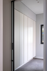 empty room with doors