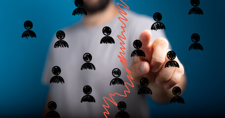 Image depicting job cuts, workforce reduction, downsizing, and layoffs.  Perfect for illustrating...
